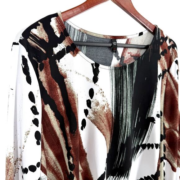 By JJ Womens XL Cropped Wearable Art to Wear Unique Artsy Blouse Shirt Top - Picture 3 of 7